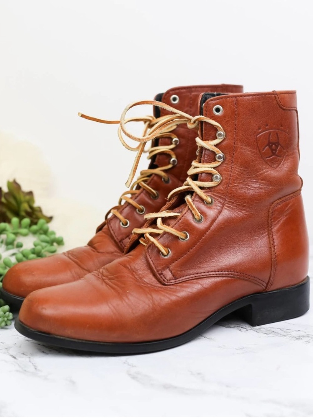 Ariat Heritage Lacer Roper Boots Leather Women's 7